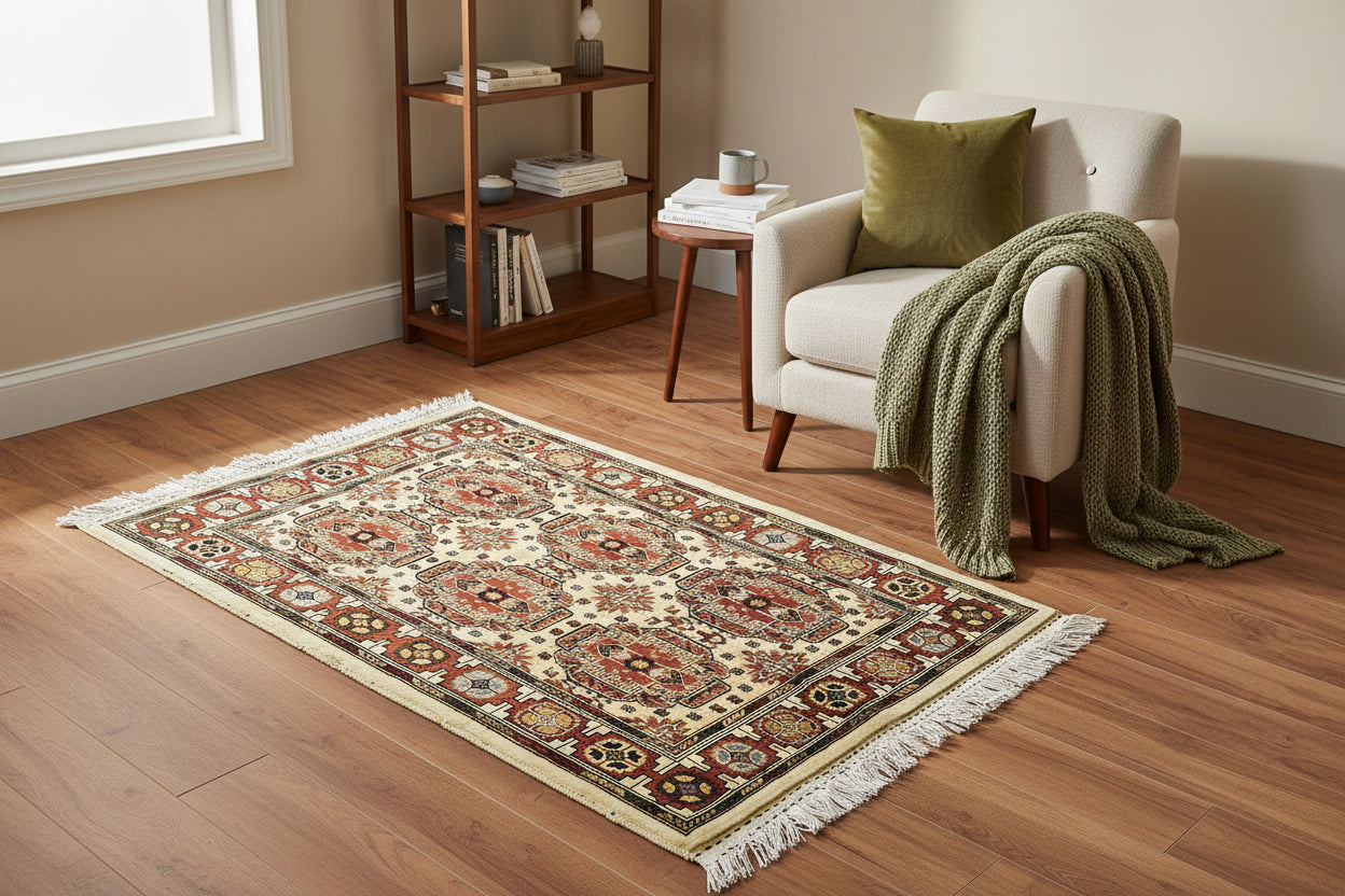 Korki Naqsha – Ivory Walnut