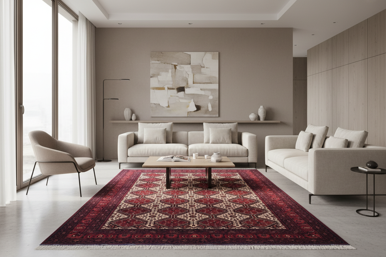 Yusuf Baie – Deep Red & Ivory
