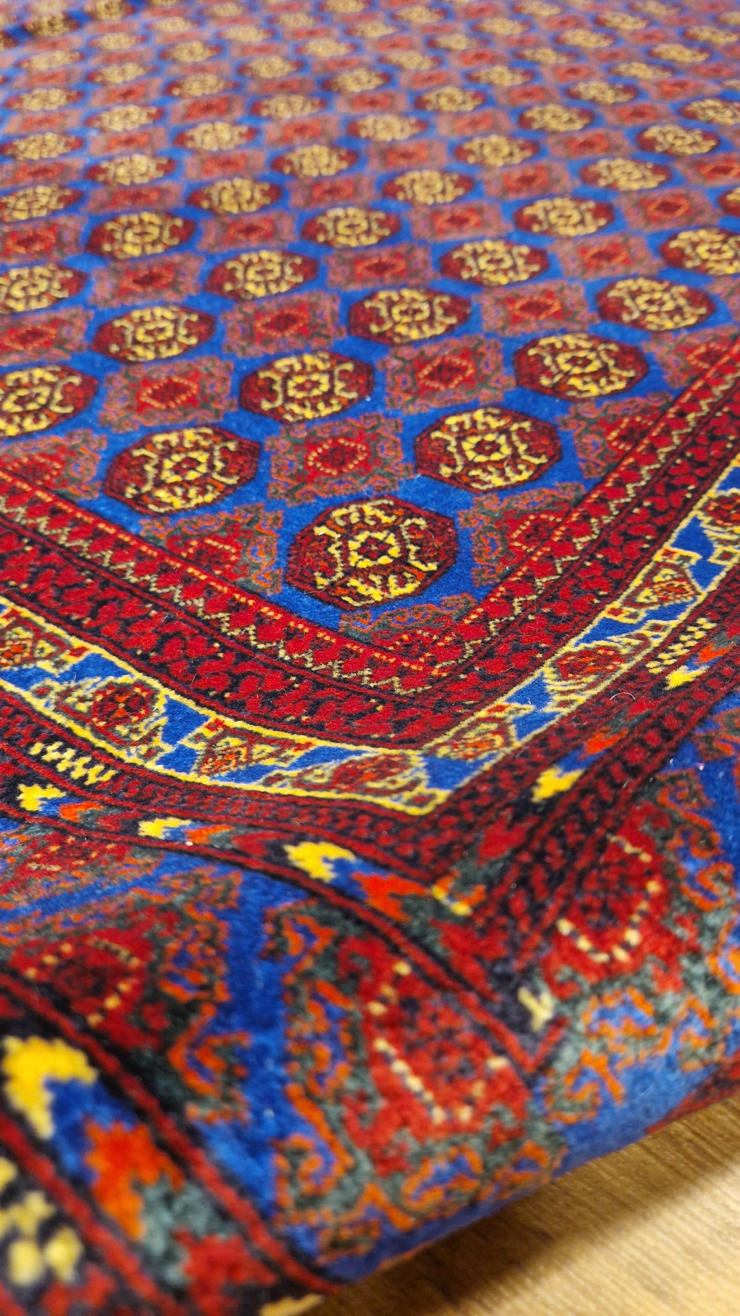 Khwaja Roshnai – Burgundy Red/Royal Blue Field