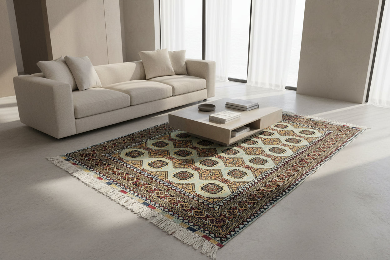 Saroqe Design – Light Turquoise and Gold