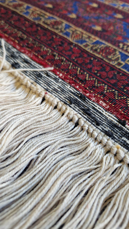 Khwaja Roshnai – Burgundy Red/Royal Blue Field