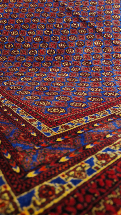 Khwaja Roshnai – Burgundy Red/Royal Blue Field