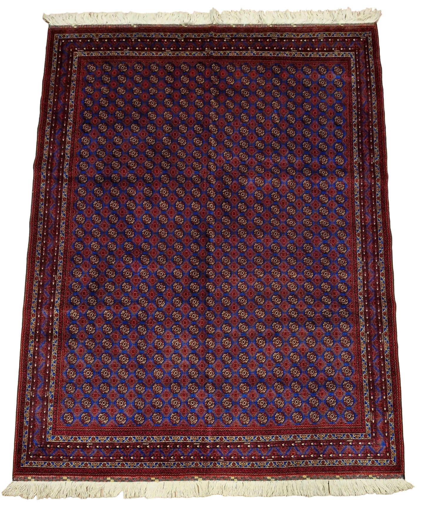 Khwaja Roshnai – Burgundy Red/Royal Blue Field