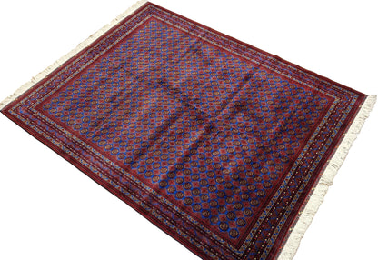 Khwaja Roshnai – Burgundy Red/Royal Blue Field